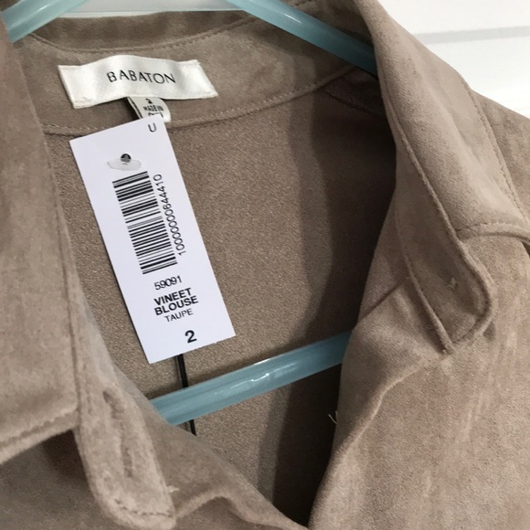 Babaton suede blouse - Picture 4 of 5